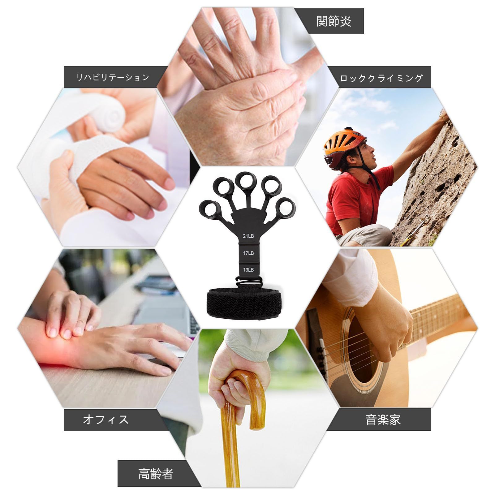 JEKYDOSDフィンガーパワー 2個セット フィンガートレーナー グリップ