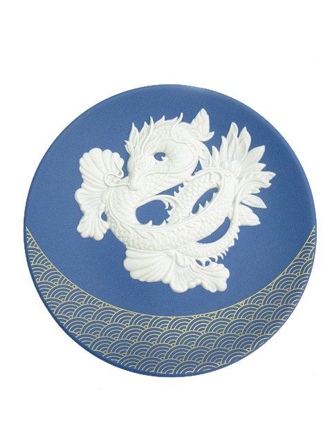 wii◯◯◯ ジャスパーエトトレイ　2024年　辰年 ウェッジウッド ジャスパーシリーズ イヤープレート 辰 2024