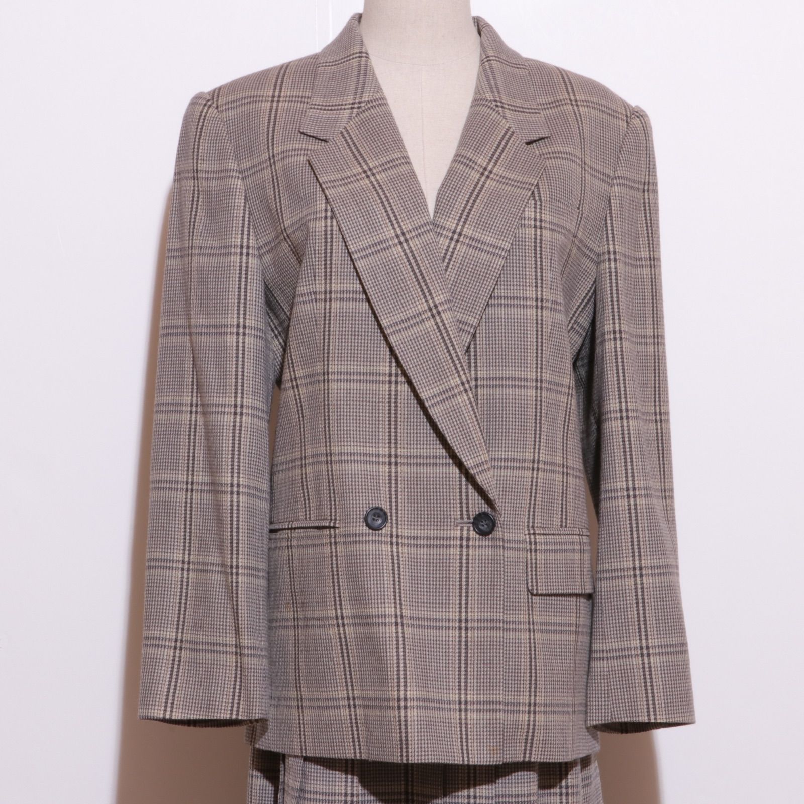 DAKS ダックス セットアップ ジャケット スカート 希少 高級 美品 ☆美品☆ Daks ダックス セットアップ スカート テーラード