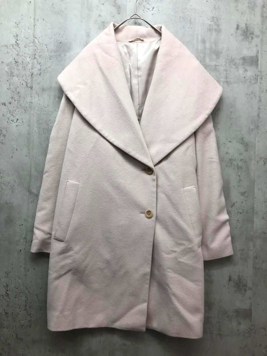 ANAYI アナイのアンゴラコート グレー 36 ANAYI アナイ アンゴラ