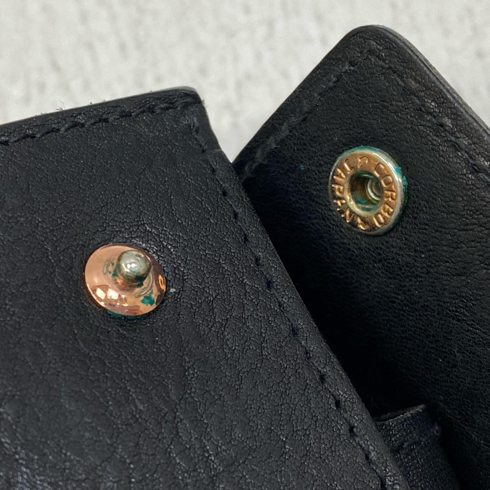 加古川店】 中古 CORBO | コルボ 三つ折り財布 ブラック 【124  