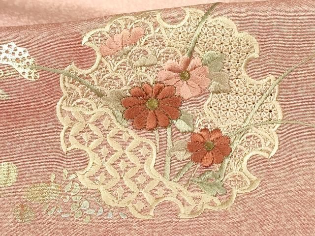 ［3916］訪問着 美品 中国三大刺繍 汕頭刺繍 スワトウ 正絹 着物 袷 fdba6968c322835e11e2bb80ff5dd9