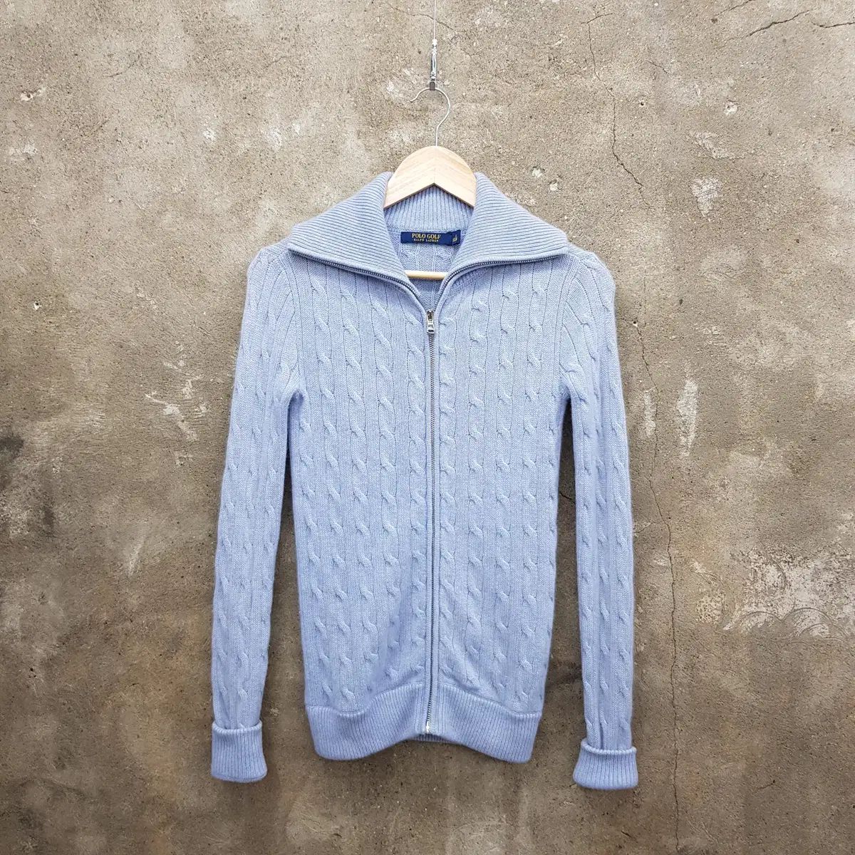 ポロ Ralph Lauren ラルフローレン カシミヤ ニット ジップアップ ジャケット XS サイズ