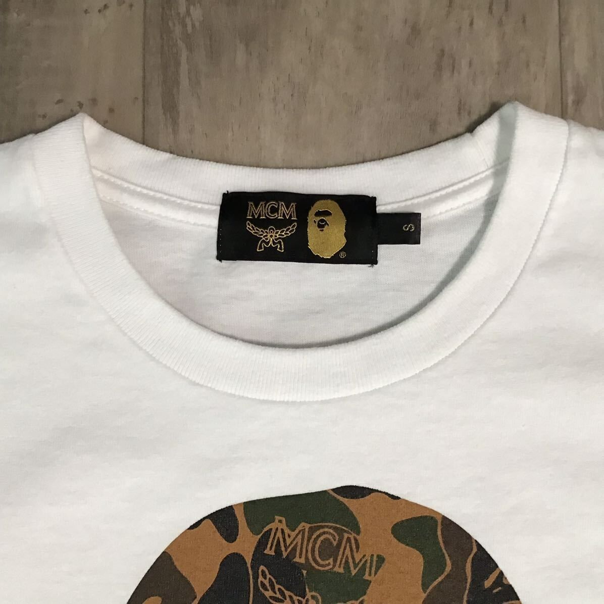 MCM × BAPE camo APE HEAD Tシャツ Sサイズ a bathing ape エイプ  