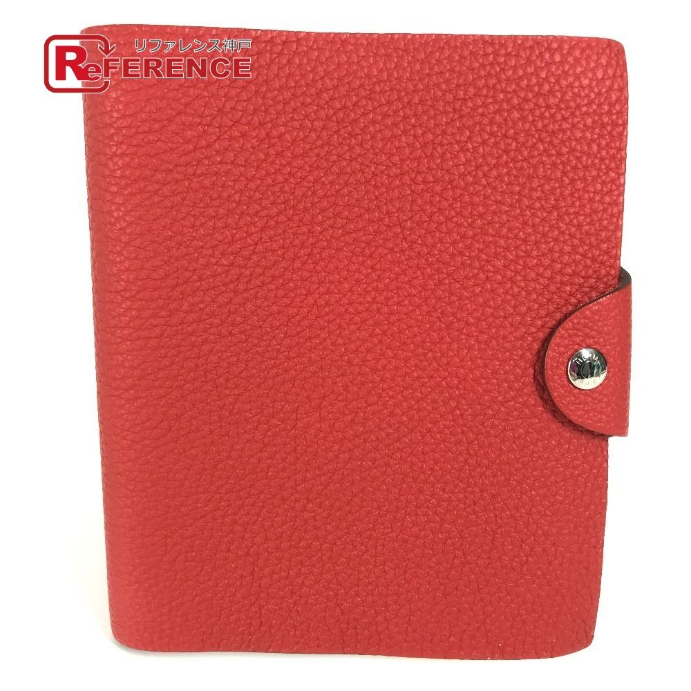 HERMES エルメス ノートカバー ユリスPM ノートカバー トゴ レッド