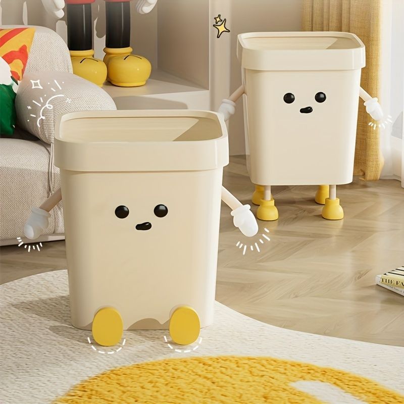 ゴミ箱 ごみ箱 ダストボックス 大容量 可愛い インテリア雑貨 手足付きゴミ箱 リビング ダイニング 寝室 7L 12L 16L