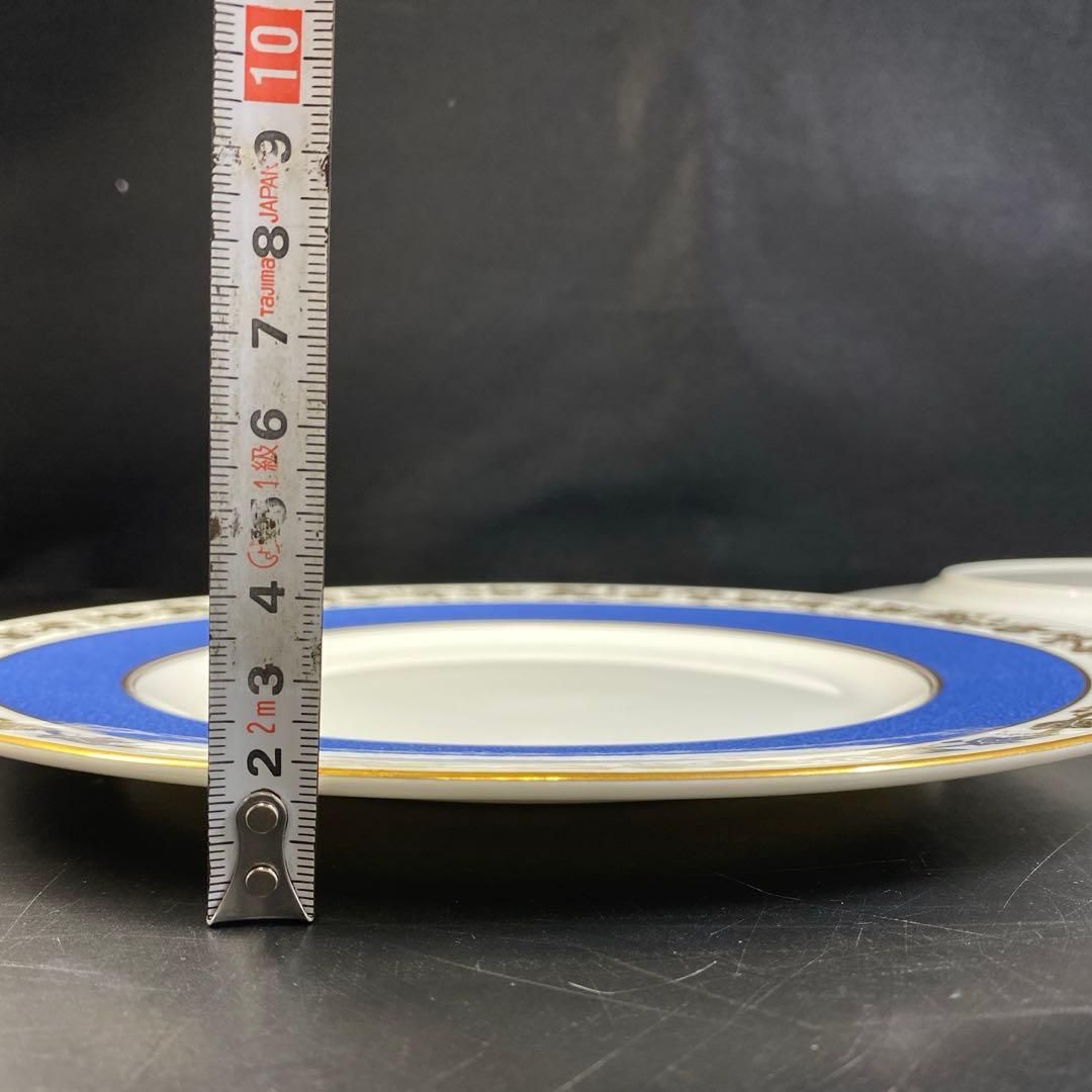 ホワイトホールパウダーブルーディナープレート5枚27.5㎝