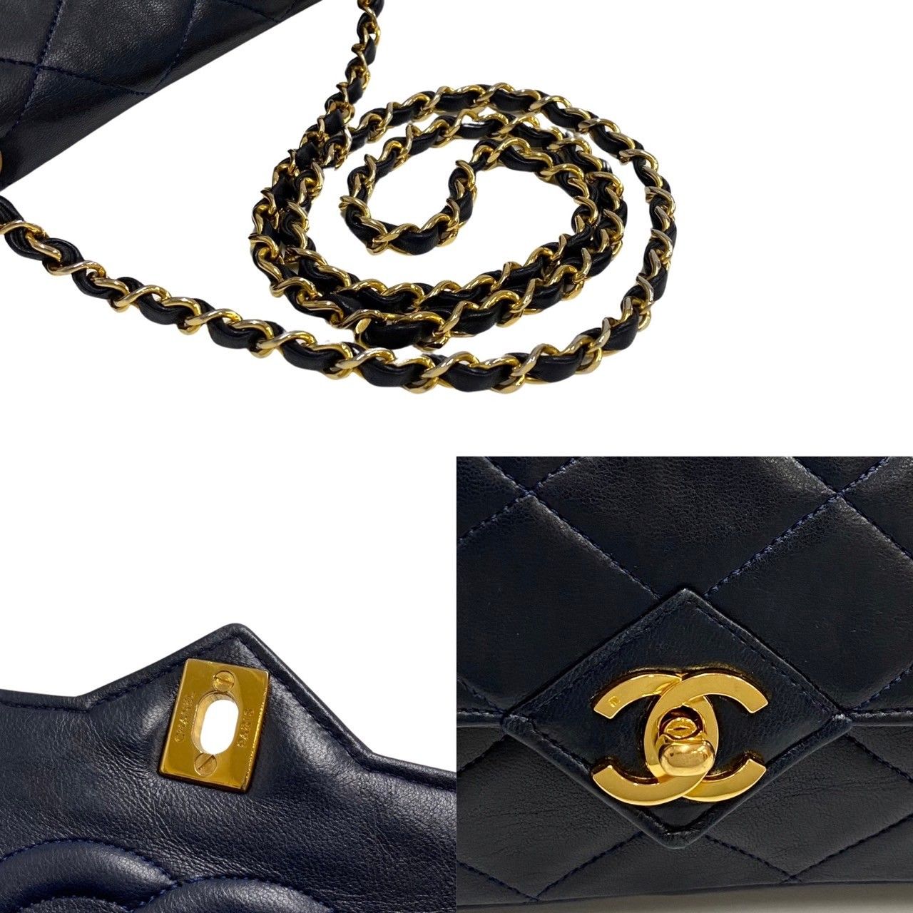極 美品 シール有 0番台 CHANEL シャネル マトラッセ 23cm