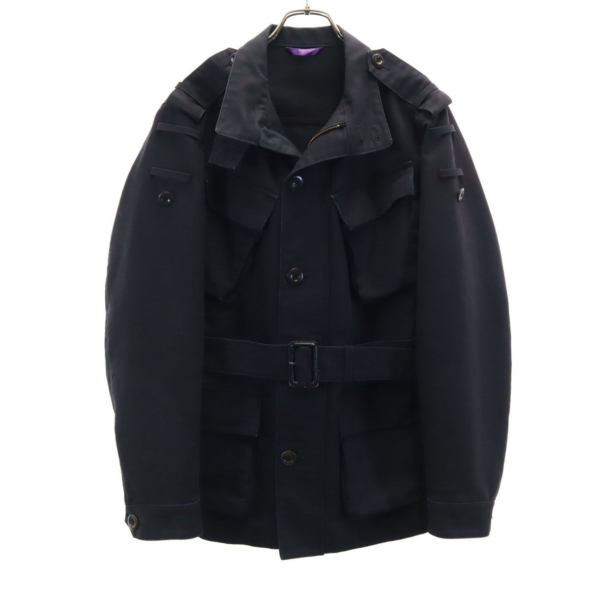 Paul Smith ポールスミス ミリタリージャケット M 黒 メンズ 古着 
