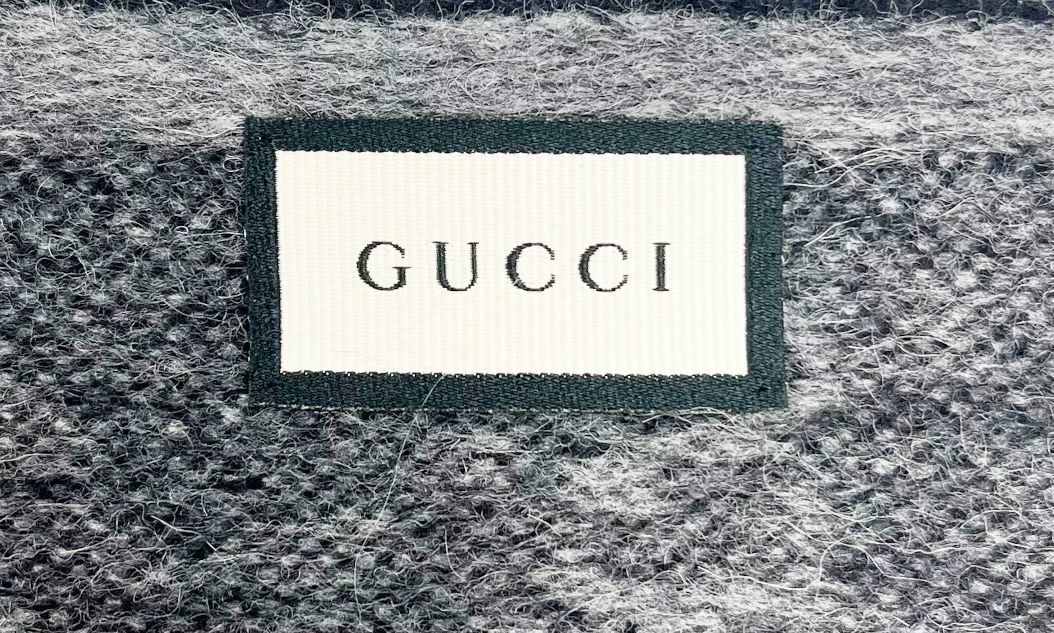 GUCCI グッチ　マフラー　シェリーライン　グレー GUCCI グッチ マフラー 57063 マフラー シェリー シェリーライン