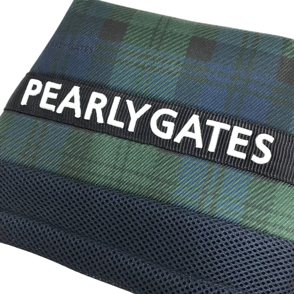 PEARLY GATES パーリーゲイツ 2023年モデル アイアンカバー チェック柄 ネイビー系  [240101467522] ゴルフウェア ストスト 美品】PEARLY GATES パーリーゲイツ 2023年モデル アイアン