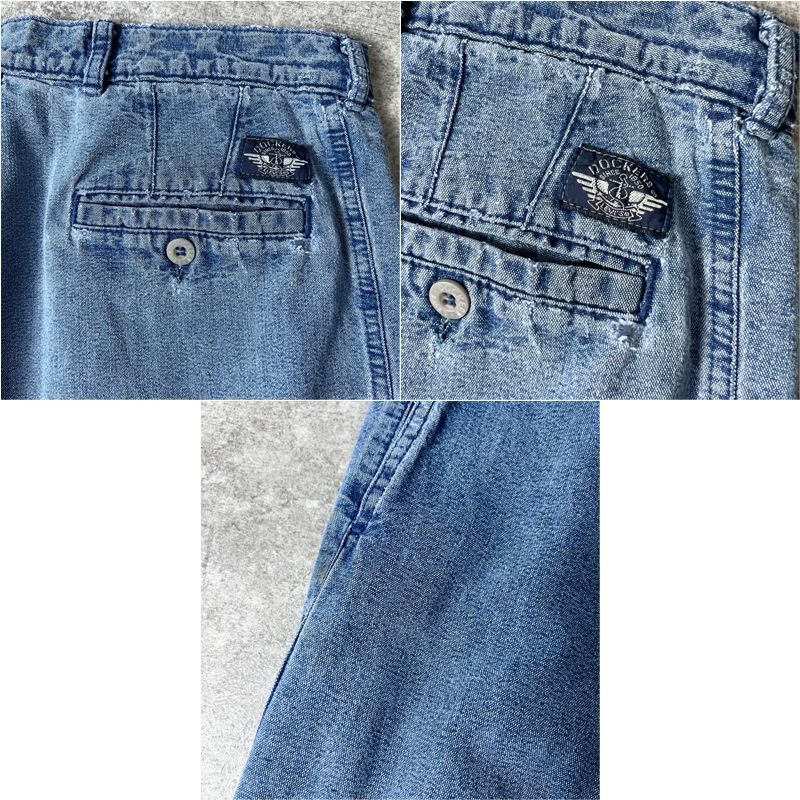 90s DOCKERSドッカーズ リーバイス タック デニムスラックス W31 90s DOCKERS 1タック デニム スラックス パンツ 32 30 / 90年代