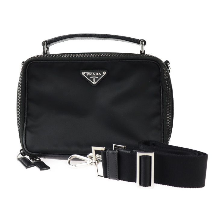 PRADA プラダ ブリック ハンドバッグ 2VH069 ナイロン サフィアーノ 