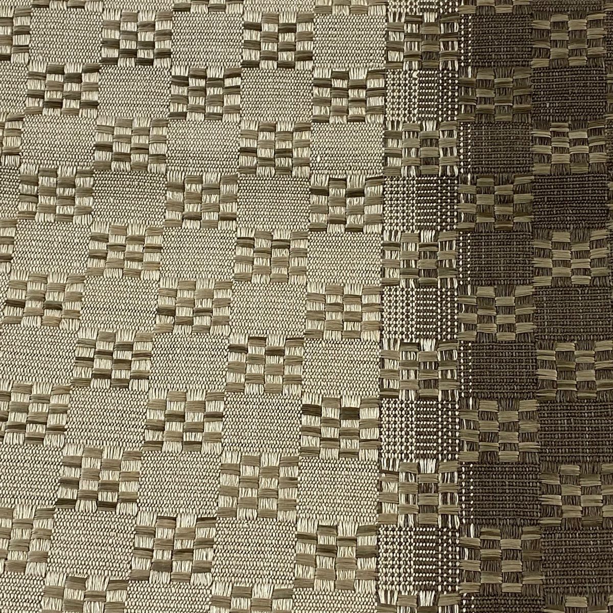 名古屋帯 美品 名品 八寸名古屋帯 松葉仕立て 市松 縞 正絹 名古屋帯 秀品 松葉仕立て 八寸名古屋帯 幾何学 金糸 青灰色 正絹 中古