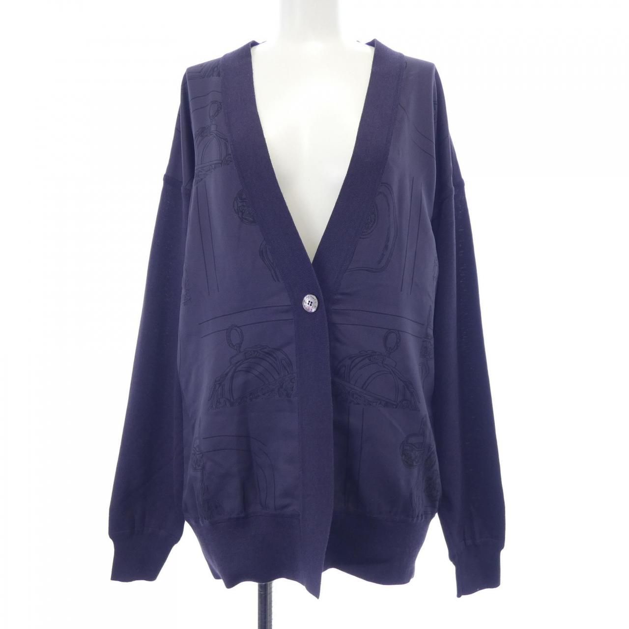 エルメス HERMES 4H2827DL ツイルレーヌ カーディガン