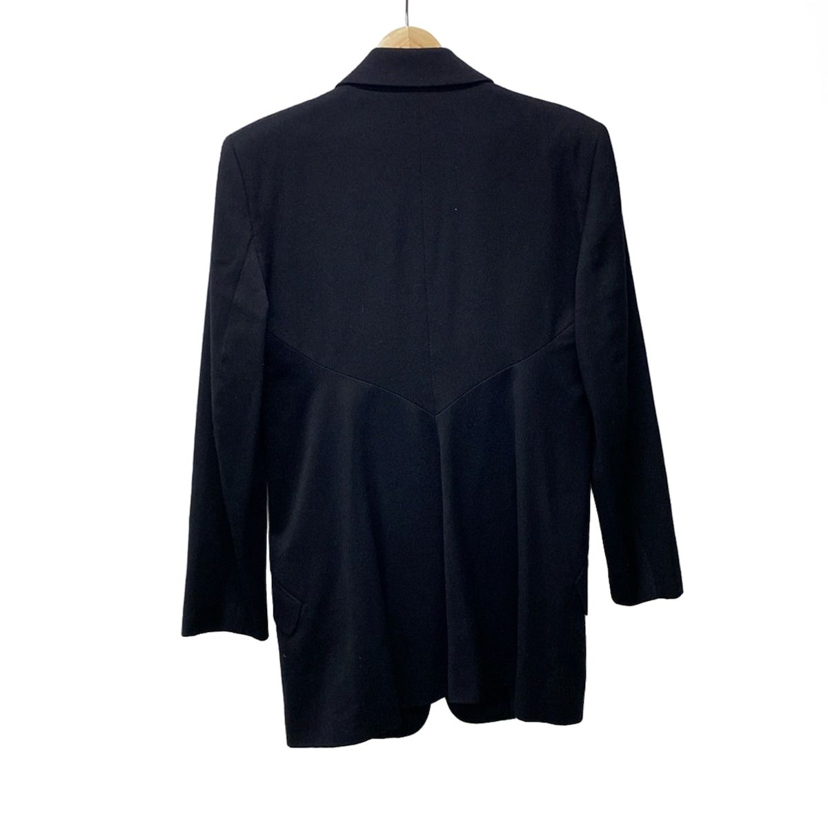 イッセイミヤケ　ロングベスト　黒　Mサイズ イッセイミヤケISSEY MIYAKE プリーツ変形シースルーベスト 黒M