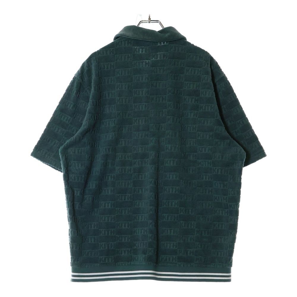 KITH (キス) Graham Polo Court 総柄 パイル地 半袖ポロシャツ