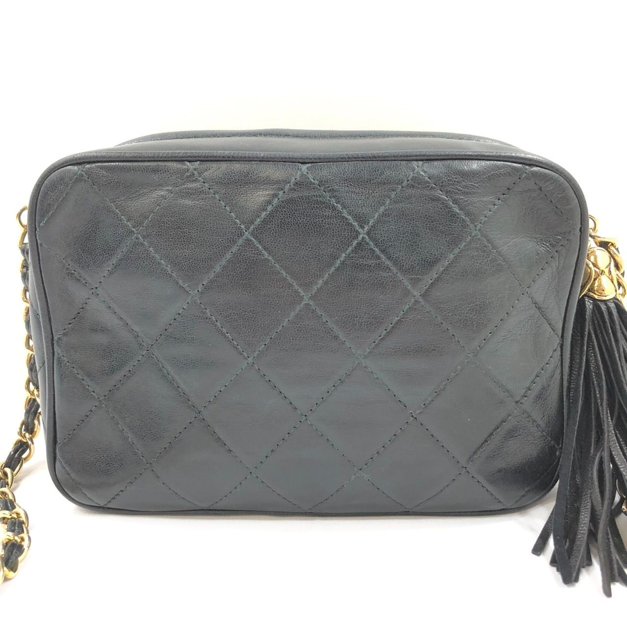 ◆シャネル マトラッセチェーンショルダーバッグ フリンジ ラムスキン/グレージュ 8/28まで限定セール!!】 CHANEL シャネル マトラッセ ココマーク