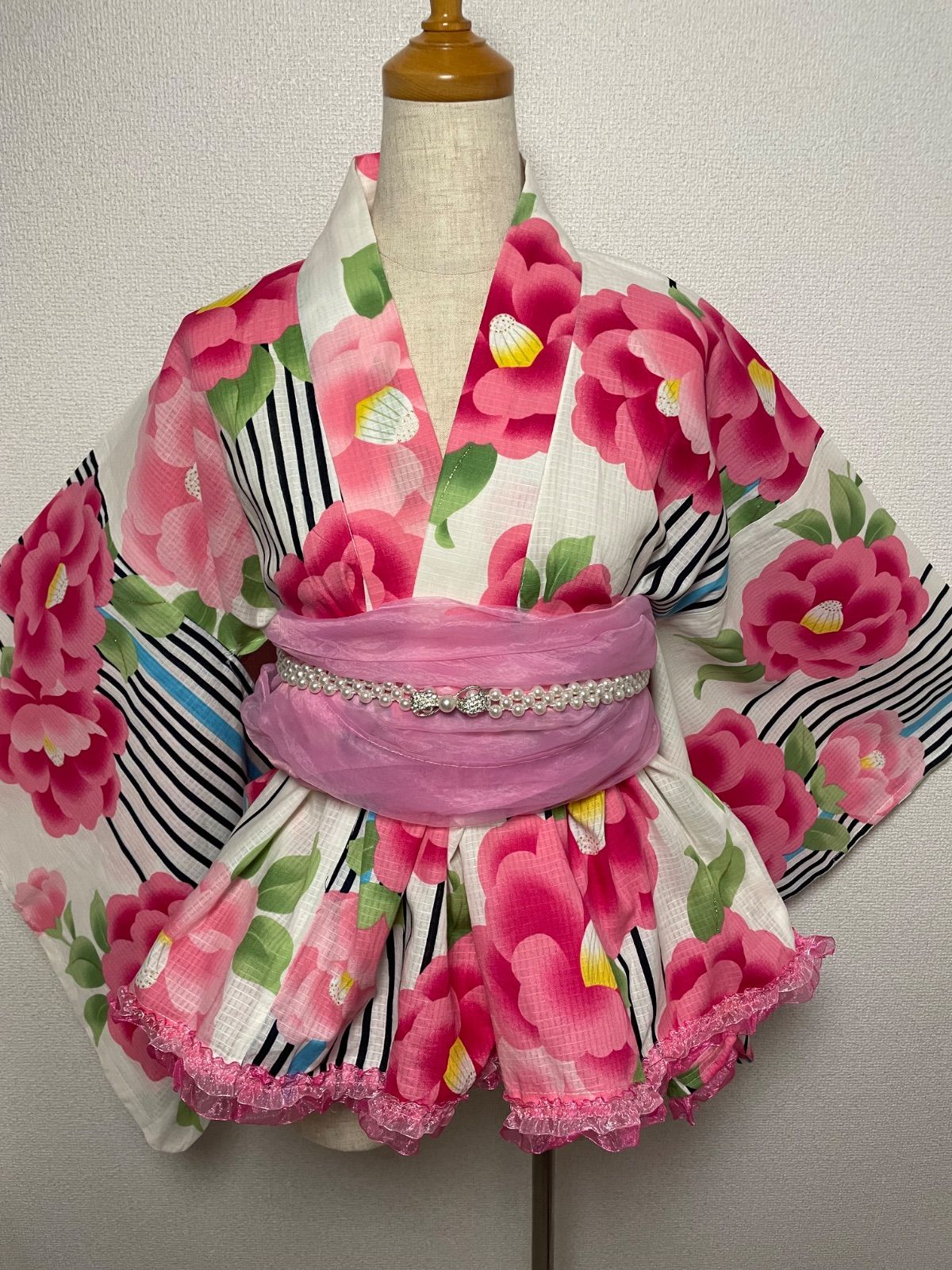 姫ギャル✨】浴衣ドレス 浴衣ドレス♡姫カワ ドレス浴衣 かわちいすきる#