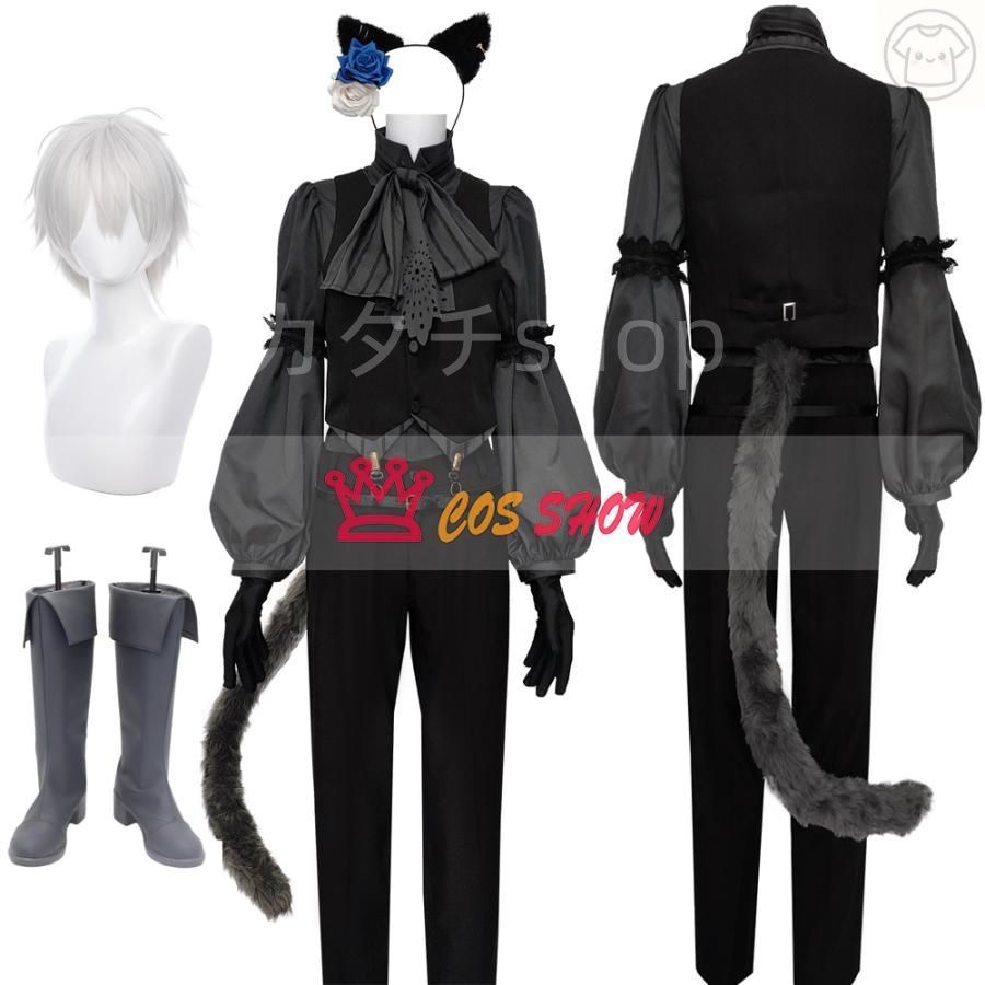 バーチャル YouTuber vtuber 叶 かなえ コスプレ衣装 cosplay 仮装 耳 尻尾付き ウィッグ靴追加 イベント クリスマス ハロウィン ステ