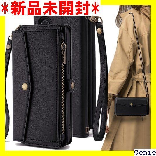 Galaxy S23 FE SCG24 ケース 手帳型 S23 FE Galaxy ショルダーケース ストラップケース S23FE サムスン ギャラクシーS23 FE au 携帯ケース SCG24 手帳ケース ギャラクシーS23FE カバ ス ブラック 219