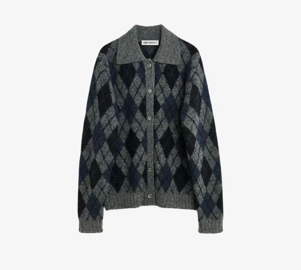 52 OUR LEGACY(アワーレガシー) 24fw イブニング ポロ ニット セーター アーガイルニット