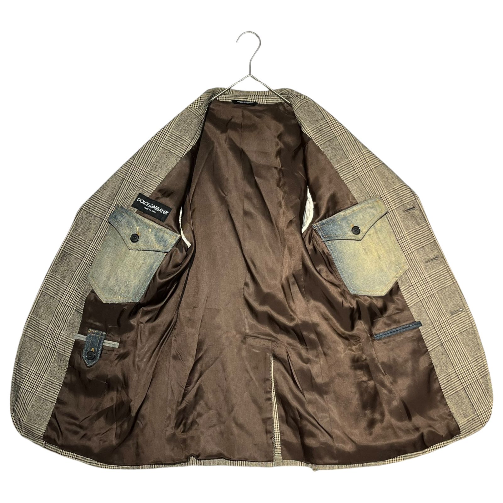 DOLCE&GABBANA(ドルチェ&ガッバーナドルガバ) Denim pocket 3B check