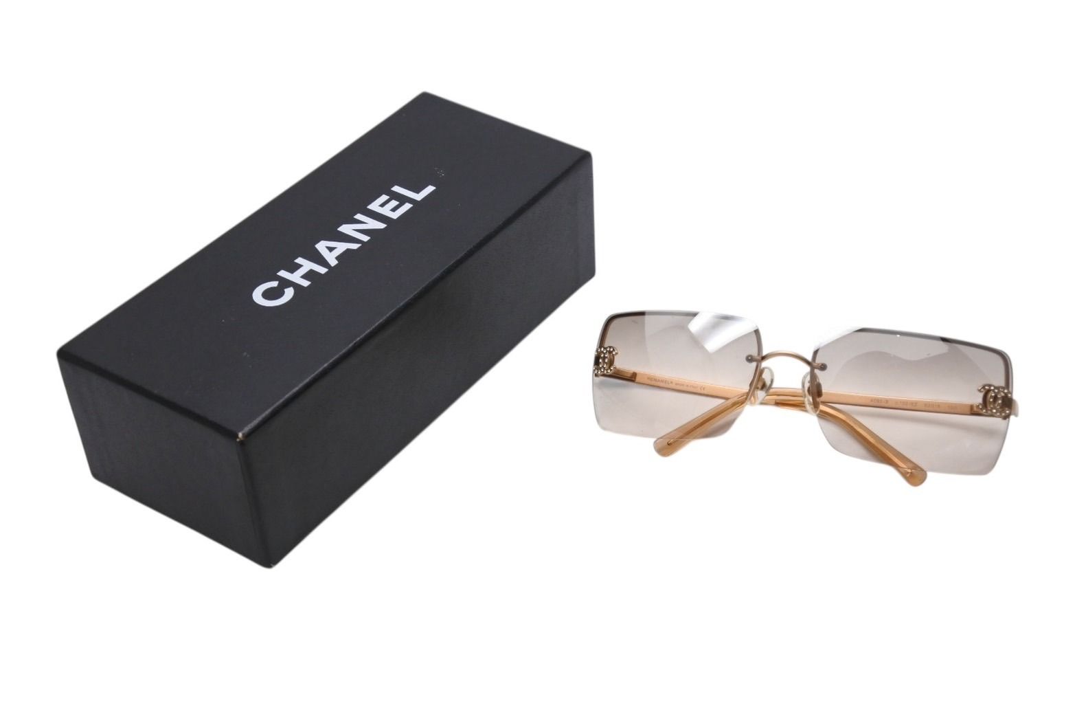 極美品 CHANEL シャネル リムレス サングラス 4092-B c102/8Z サイズ62