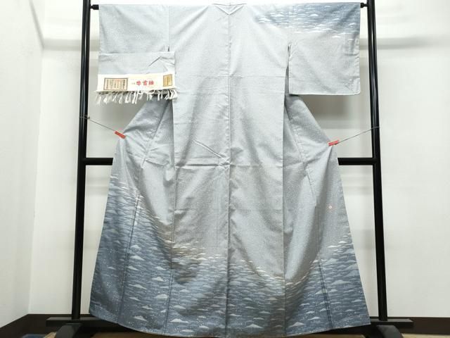 平和屋着物○石川県指定無形文化財 牛首紬 白山工房 手織り 訪問着