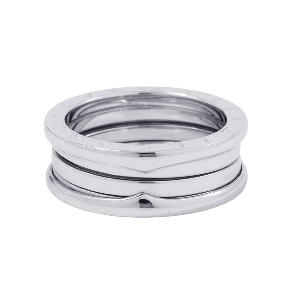 ブルガリ リング ビーゼロワン B-zero1 2バンド K18WGホワイトゴールド サイズ59 BVLGARI 指輪 ジュエリー