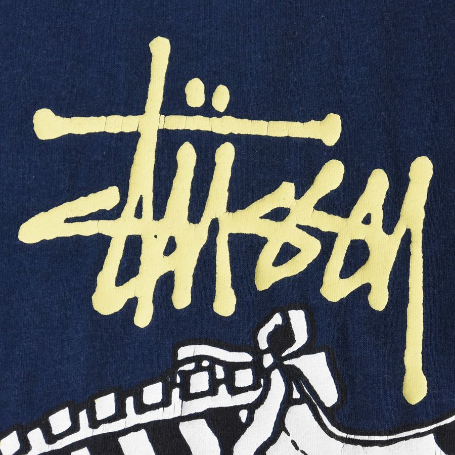 ABランク】STUSSY ステューシー 黒タグ USA製 Tシャツ メンズ M OLD