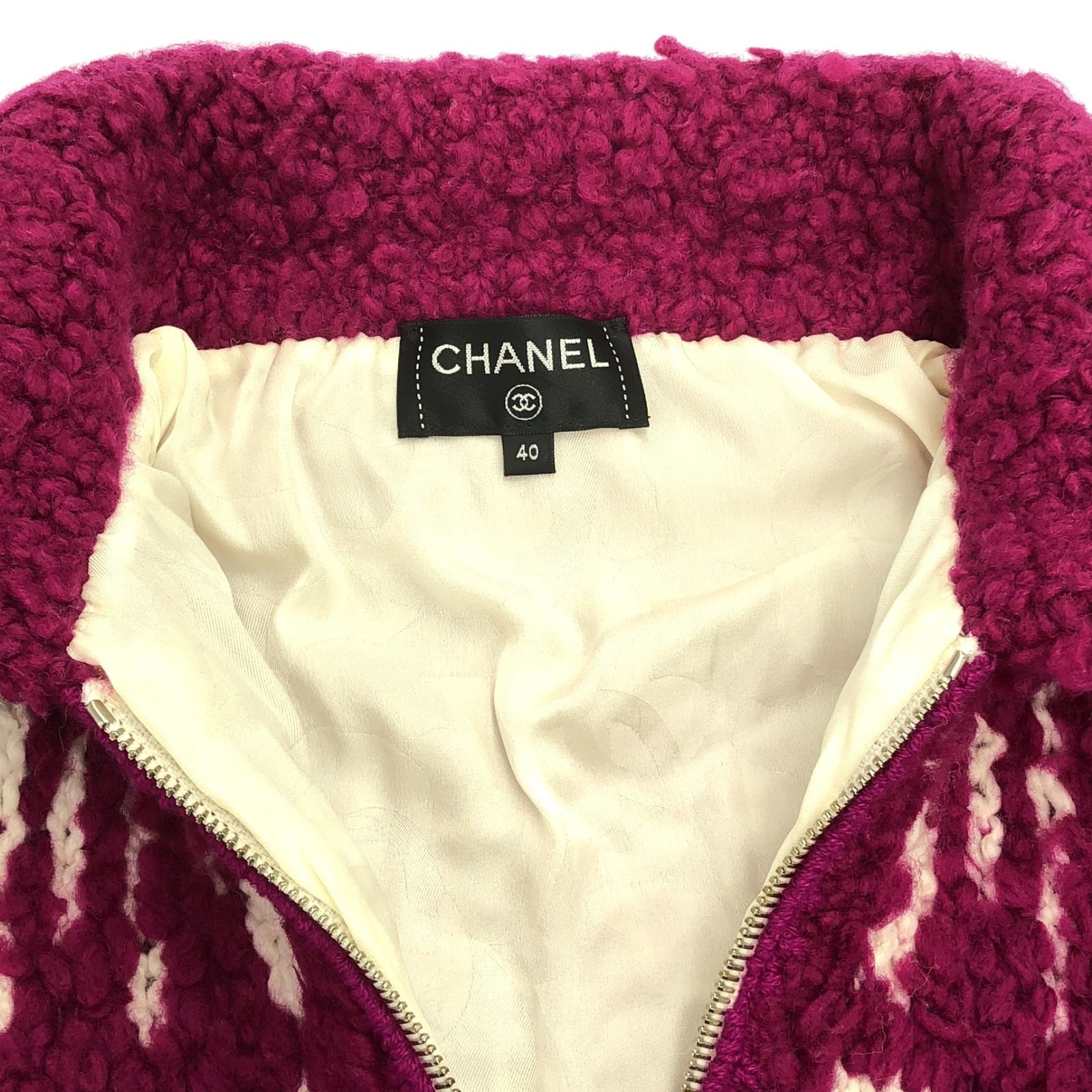 CHANEL ニットブルゾン シャネル 25P ニットブルゾン∶出品は9月15日まで - メルカリ