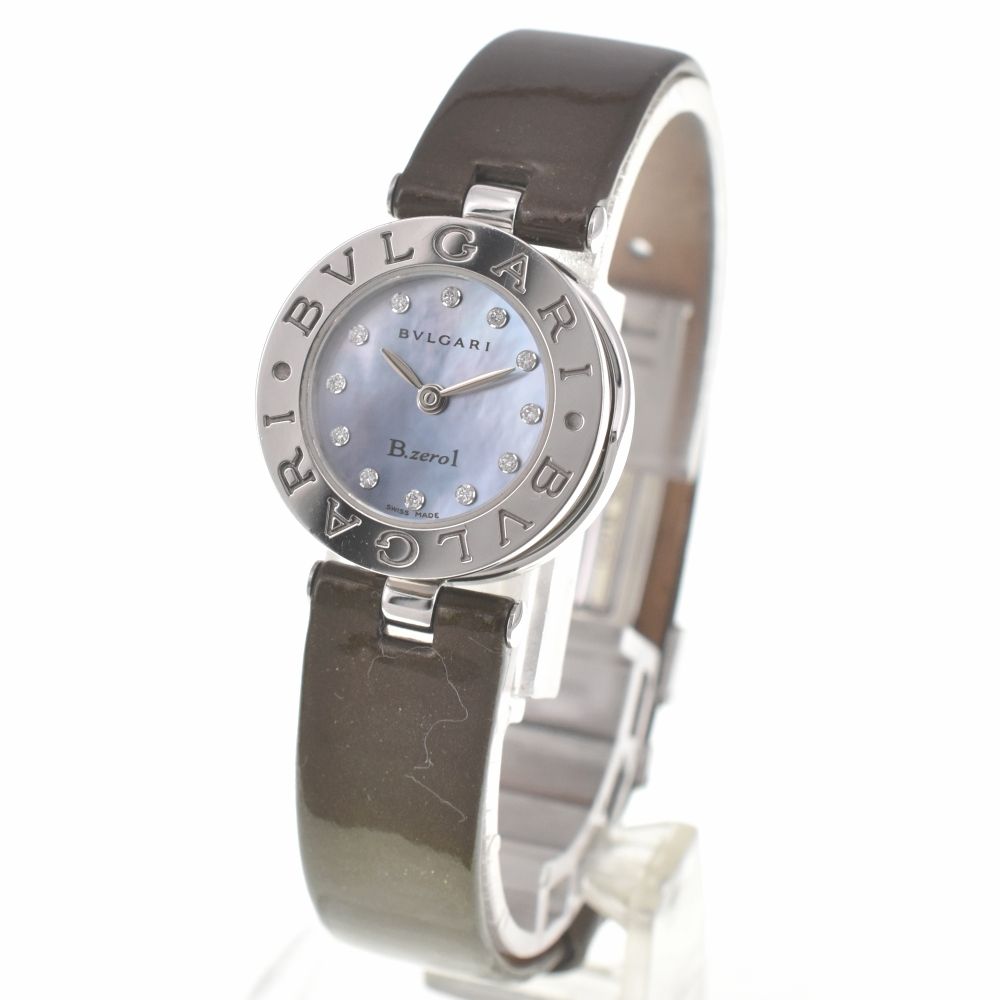 ブルガリ BVLGARI BZ22S B.zero1 12P ダイヤモンド SS/レザー