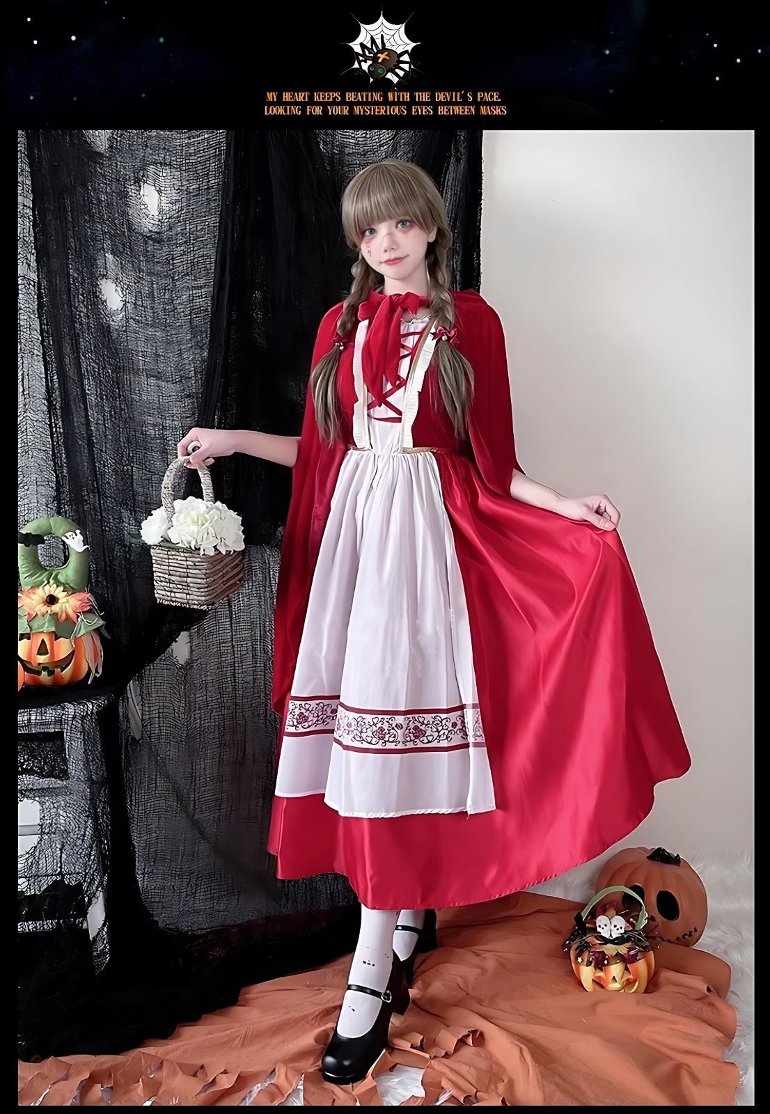人気】[JUNDOMECY] ハロウィン コスプレ 赤ずきん 大人