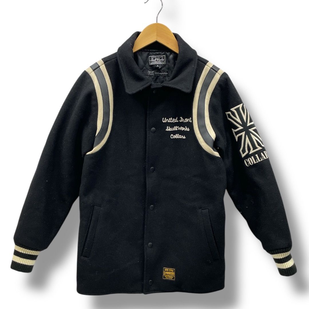 スカルワークス ジャケット スカジャン ブラック COLLARS コラボ L スカルワークス ジャケット スカジャン ブラック COLLARS コラボ L