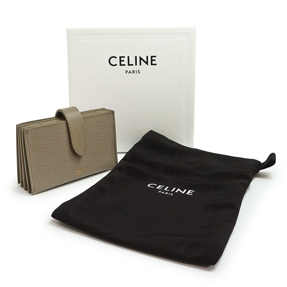 大人気 CELINE フラグメントケース 小銭入れ カードケース グレージュ 大人気 CELINE フラグメントケース 小銭入れ カードケース