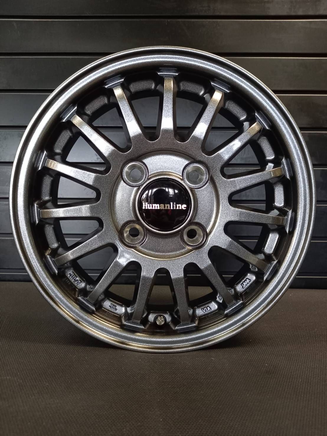 アルミホイール Humanline HF-15 4Jx13 43 4H100 4本 ◆軽自動車