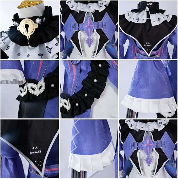 鳴潮 ロココ コスプレ 衣装 洛可可『全セット、アクセサリー、髪