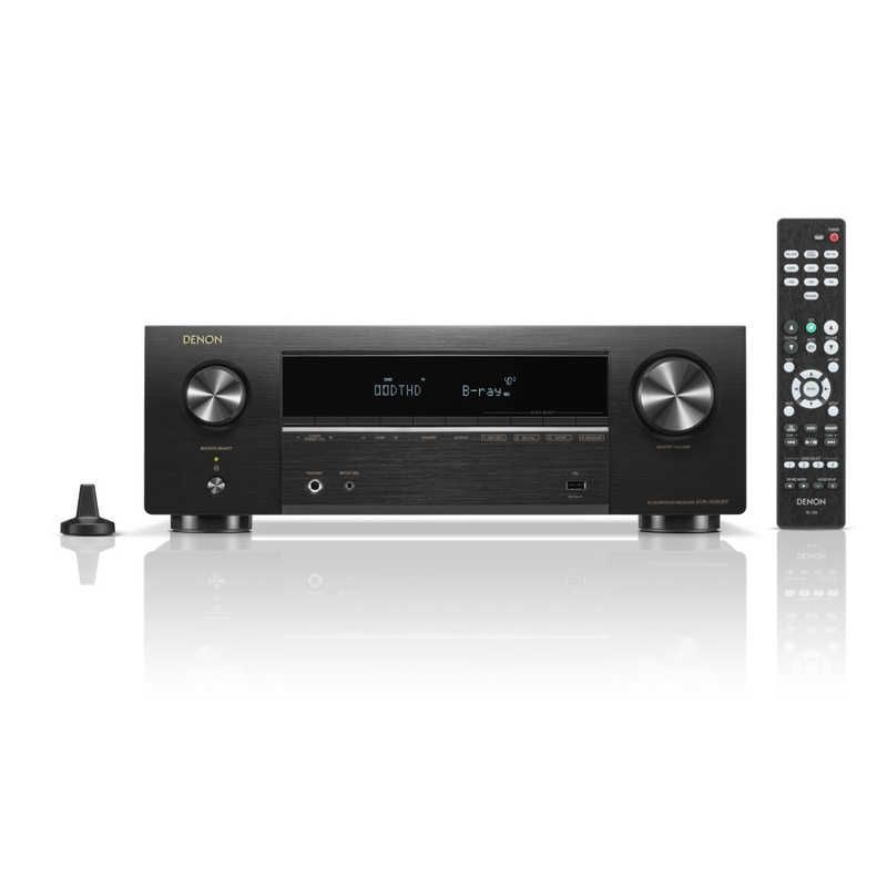 送料無料 ♥ 未開梱 デノン DENON 5.2ch AVサラウンドレシーバー ブラック ハイレゾ対応 |Bluetooth対応 |ワイドFM対応 |5.1ch AVR-X580BT
