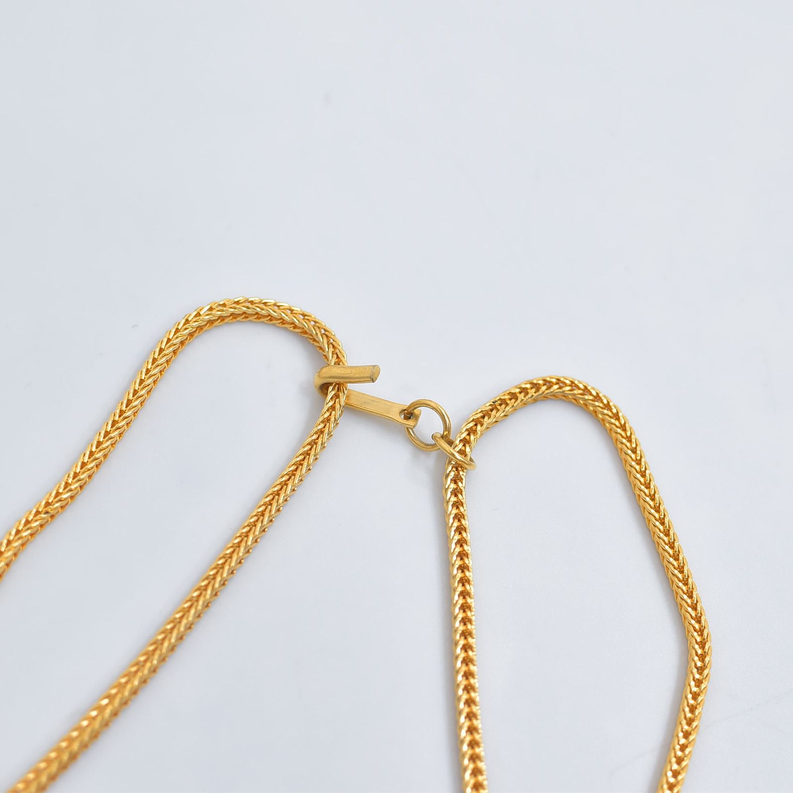 ゴールドチェーン ロングネックレス 変則デザイン ヴィンテージ ビンテージ アクセサリー vintage chain necklace