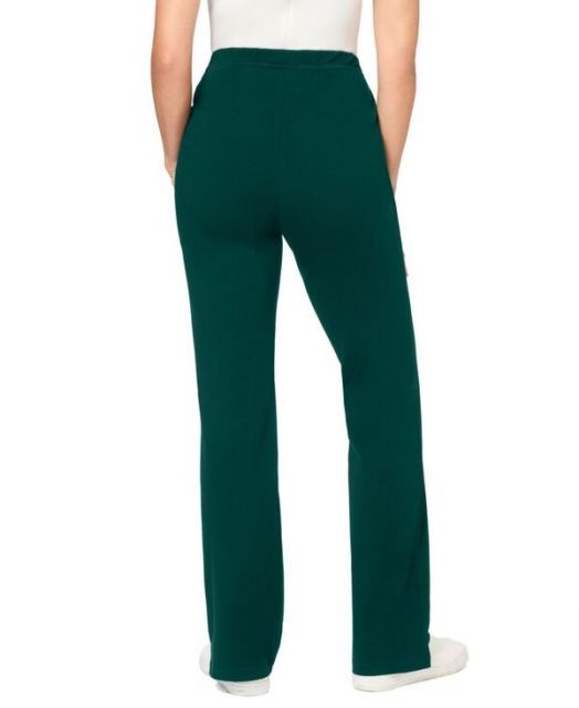 ウーマン ウィズイン レディース レギンス ボトムス Plus Size Within Stretch-Cotton Knit Pull-On Bootcut Leggings Emerald green