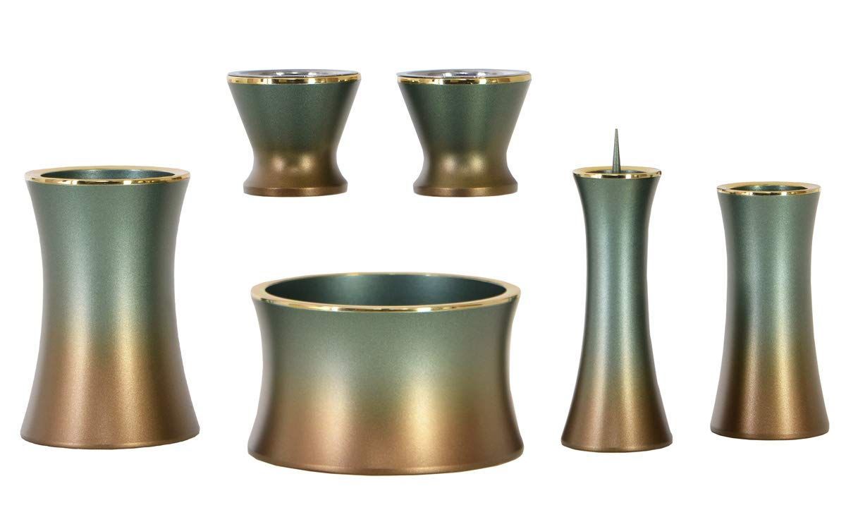 Size 2.5寸_Color マットグリーン 仏具 仏具セット おしゃれ ミニ 銅器 マロン グリーン 2.5寸 6点 セット 湯茶器 仏飯器 花立 香炉 灯立 線香差 仏具 セット 小 モダン 銅器マロングリーン2.5寸