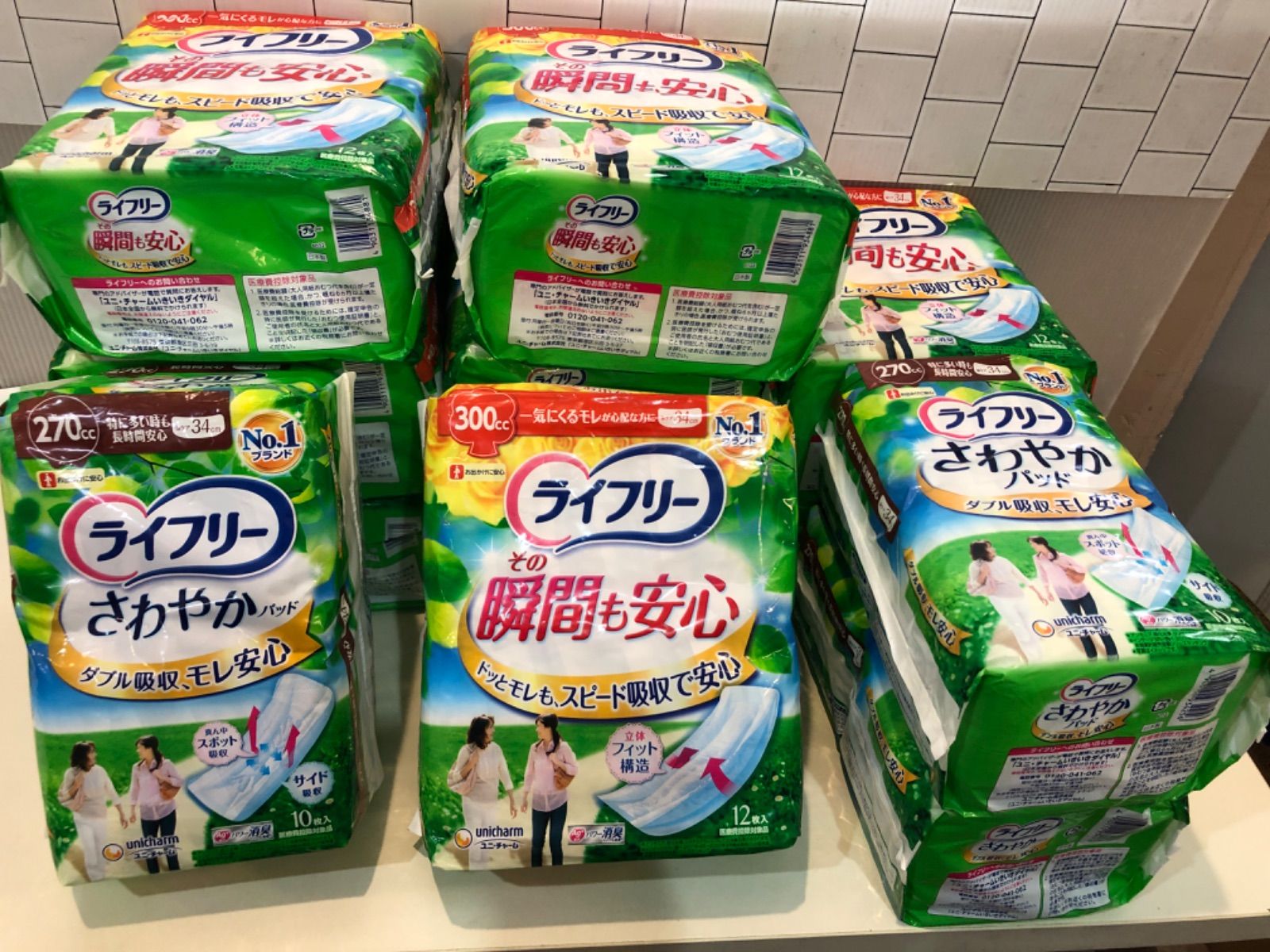アイテム 858ライフリーさわやかパッド 270.300cc 合計138枚12点セット 100％品質保証。
