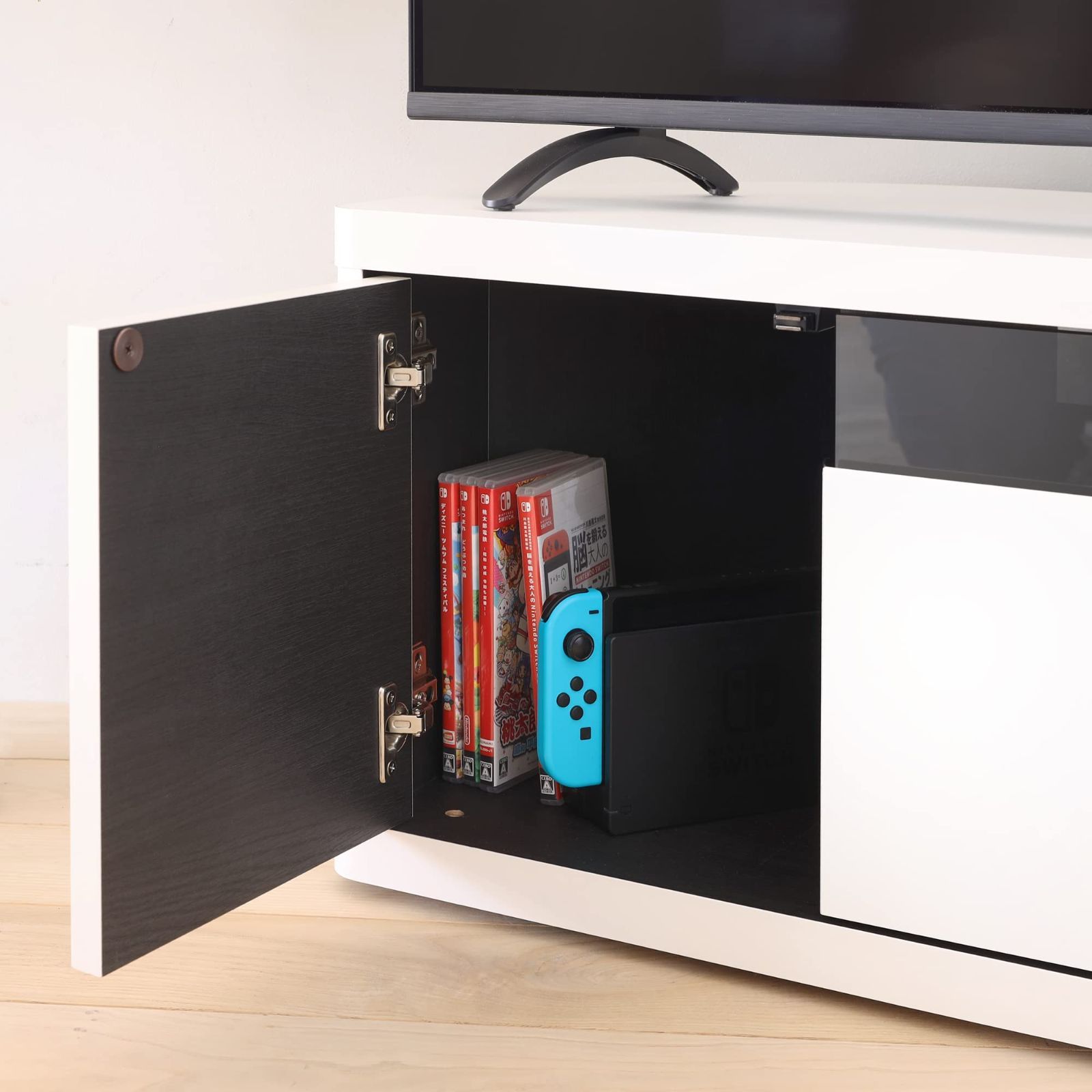 ニトリ 壁寄せテレビスタンド(ヘキ） 在庫セール】テレビスタンド 壁