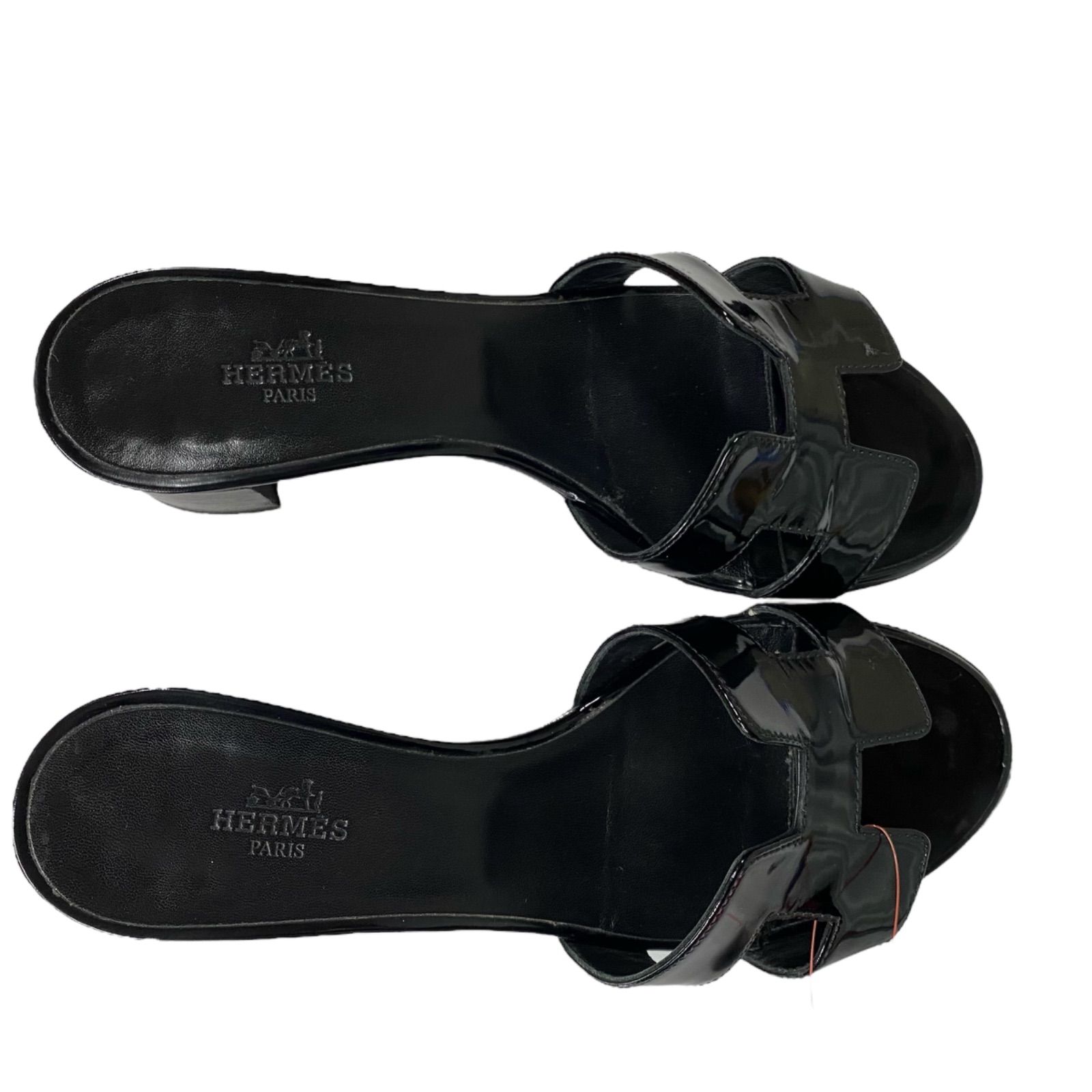 HERMES オアジス　ブラック36 Hermes Black Noir Oasis Sandal– TC