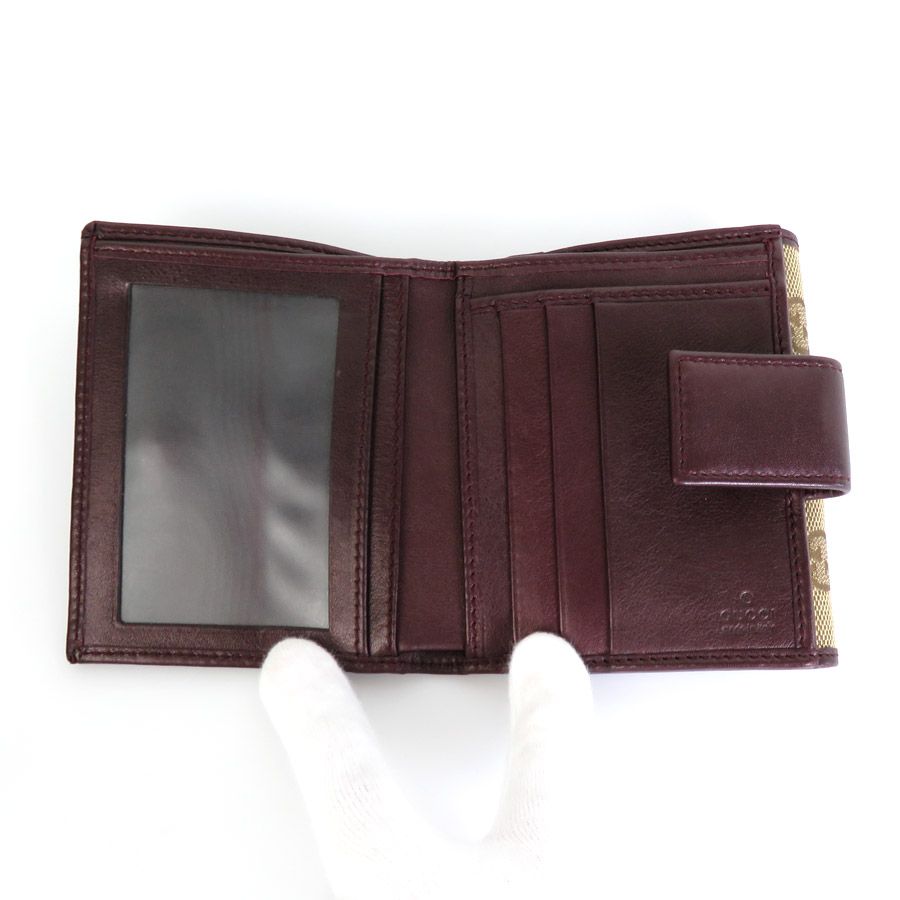 【GUCCI】二つ折り財布 GUCCI(グッチ) / 2つ折り財布/--/IVO/総柄/レディース/245731