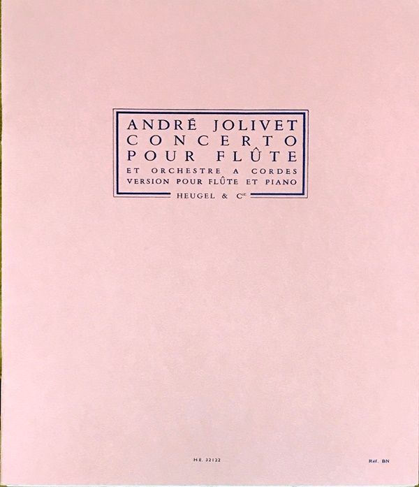 ジョリヴェ フルート協奏曲 (フルート+ピアノ) 輸入楽譜 Jolivet Co