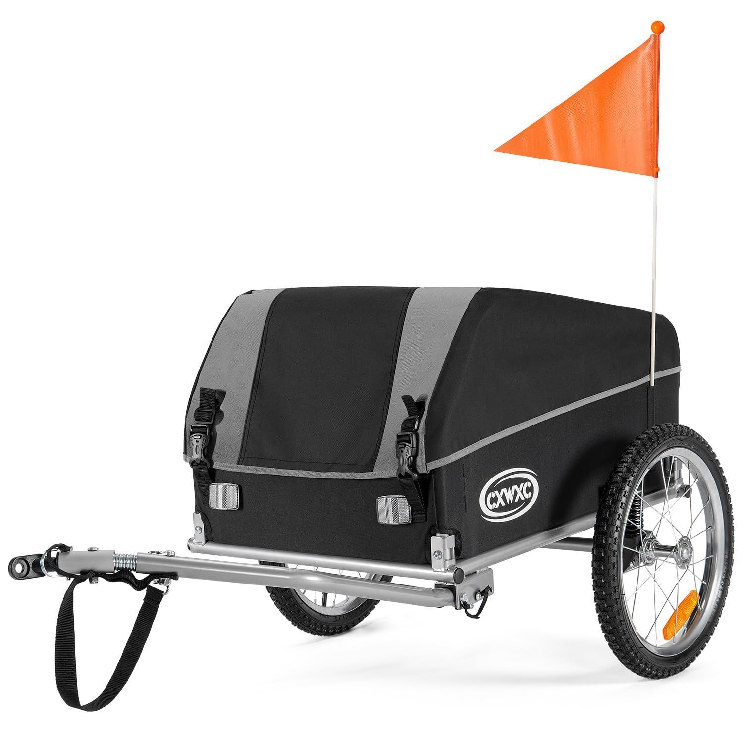 CXWXC サイクルトレーラー 自転車 トレーラー サスペンション付き 折りたたみ ジョイント接続簡単 耐荷重40kg 防水カバー付き CX-20218 WWW_OLIVIERBERNSTEIN_COM
