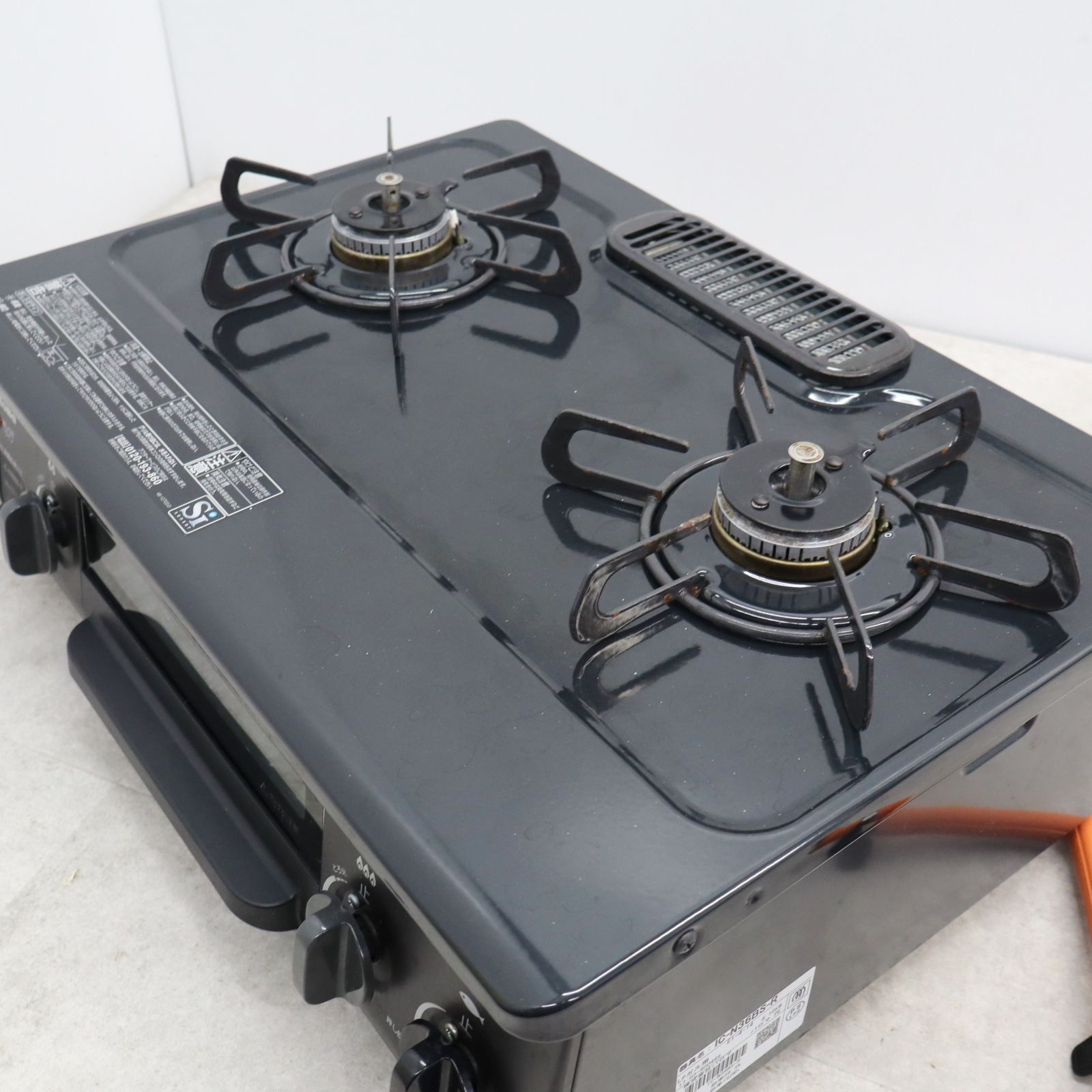 A310◇LPガス用 2口ガスコンロ◇パロマ「IC-N36BS-R」右強力 SI