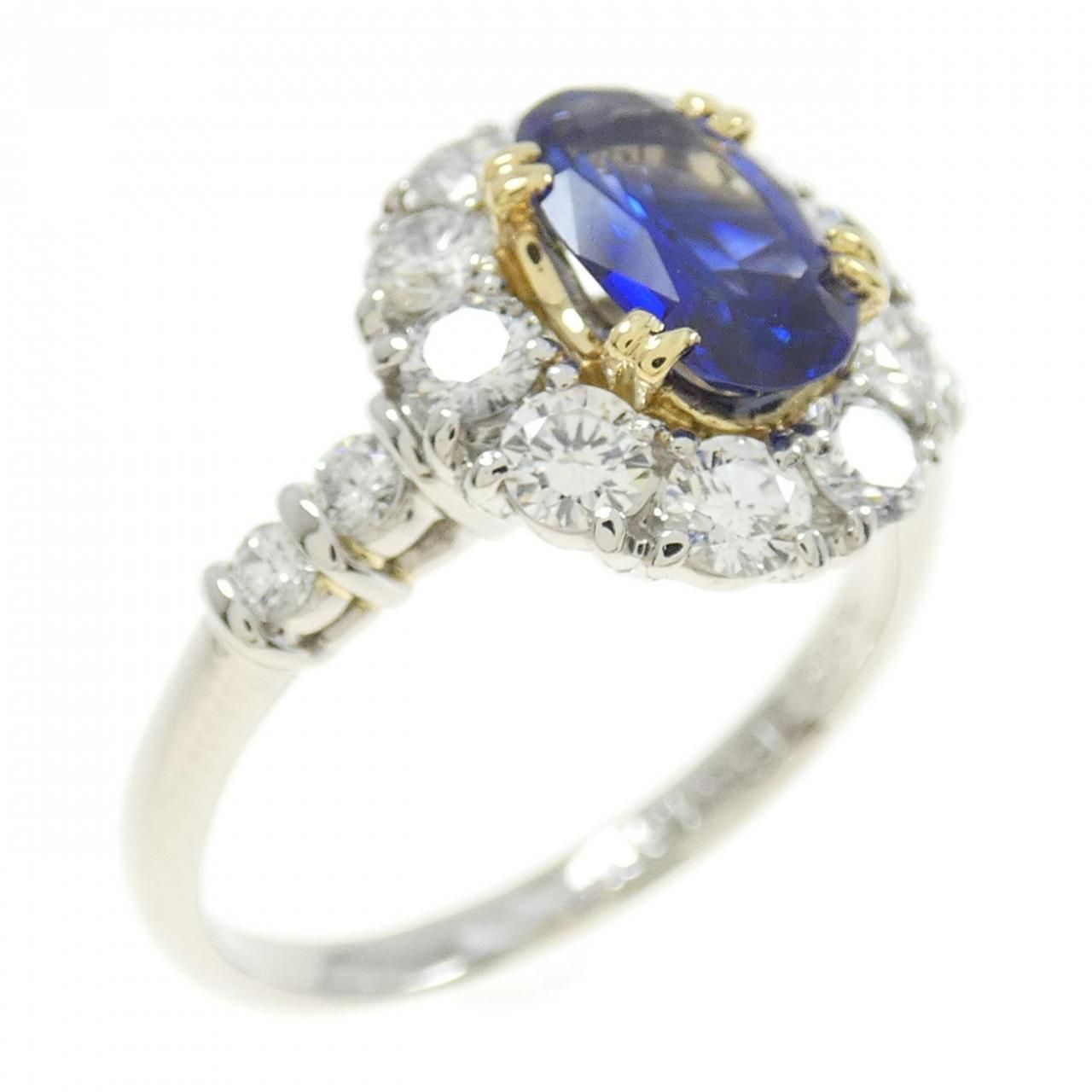 PT900|K18YG サファイヤ リング 1.090CT